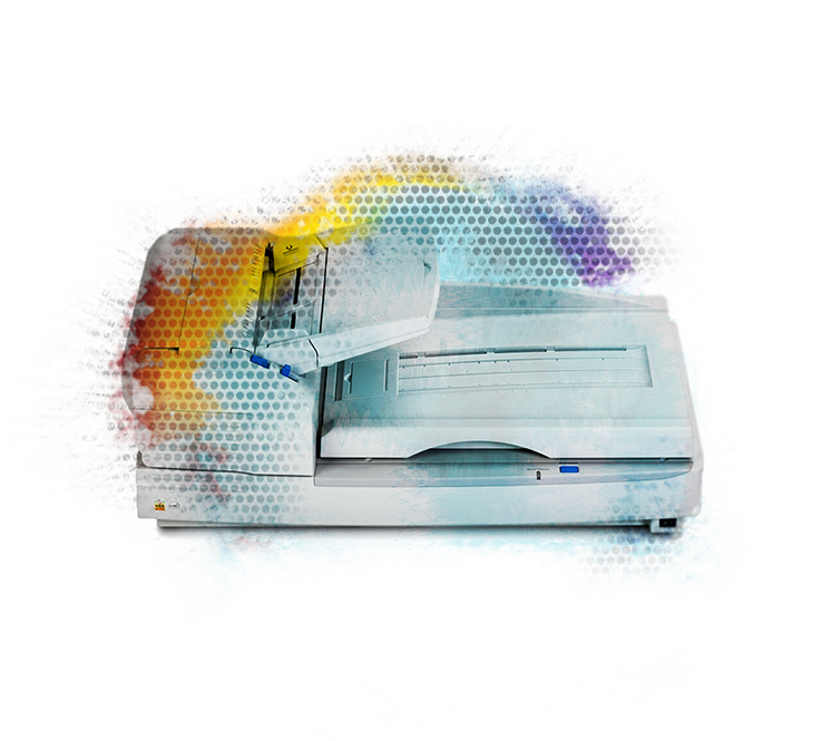 Scanner Processo de conversão de documentos físicos em formato digital.